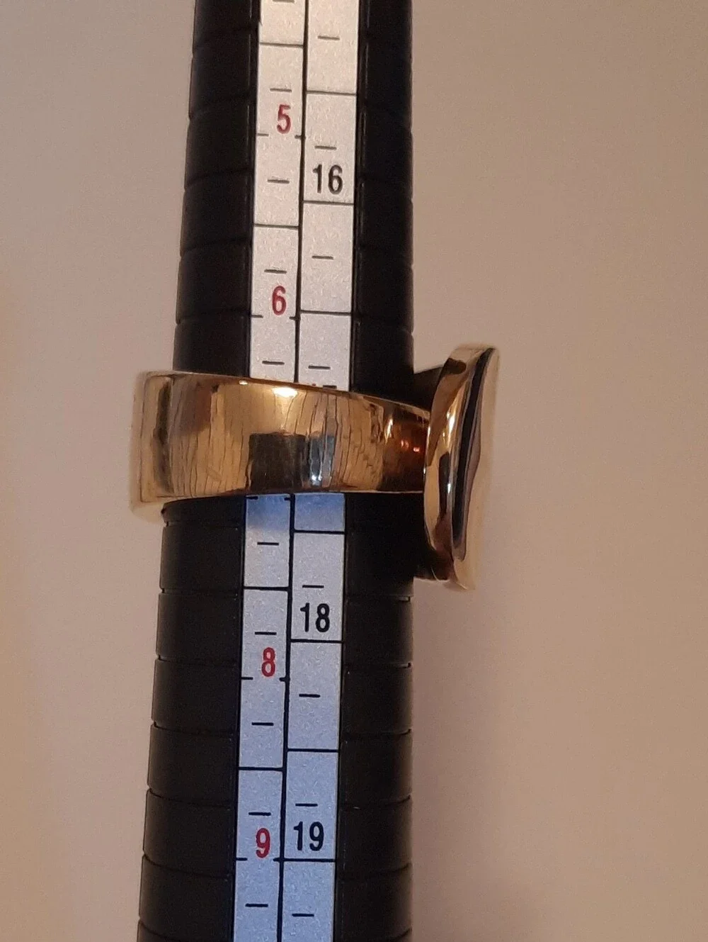 Polished Gold Dome Band Ring